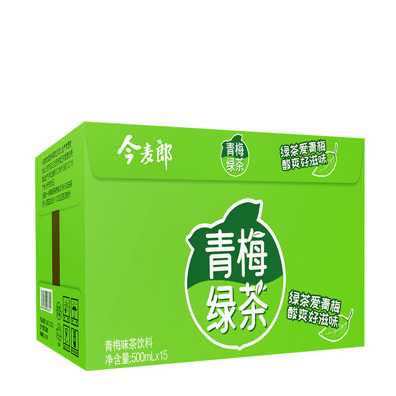 今麦郎青梅绿茶500ml青梅味茶饮料夏日清凉饮料