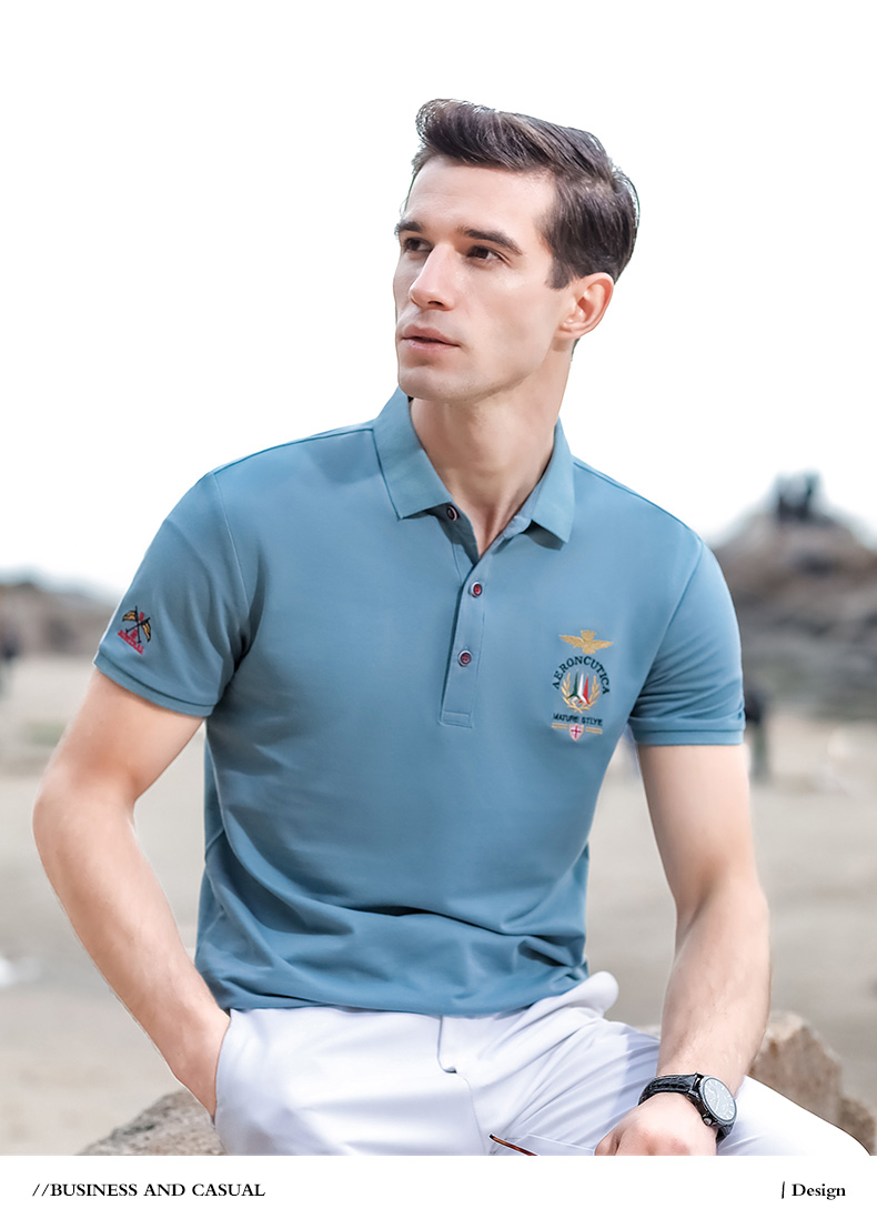 卡帝乐鳄鱼cartelo男士短袖t恤衫2020夏季薄款翻领t恤中青年商务休闲