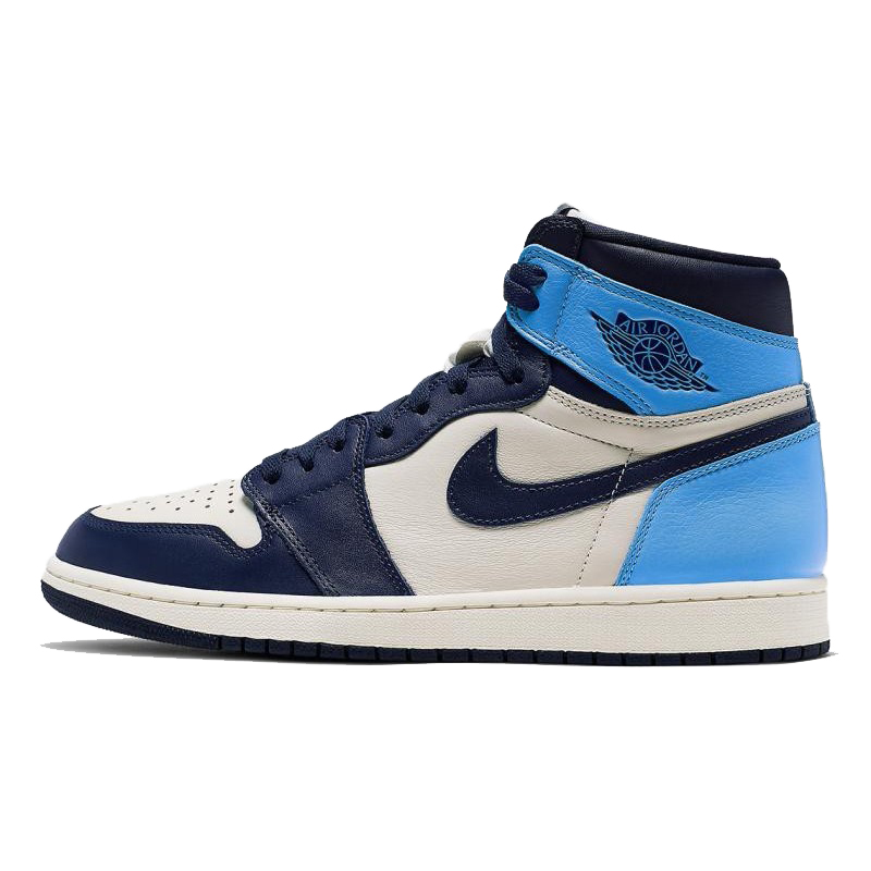 耐克nikeairjordan1retrohighog北卡蓝黑曜石运动篮球鞋555088140