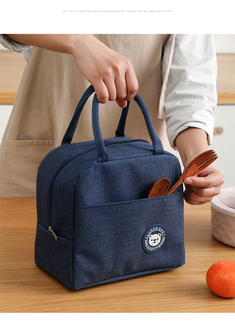 土星红色饭盒手提包上班带饭包铝箔加厚保温袋便当包大容量外出饭盒袋