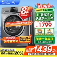 小天鹅(LittleSwan)洗衣机V23PRO全自动10KG滚筒洗烘一体健康除螨一级变频家用TD100V23PRO