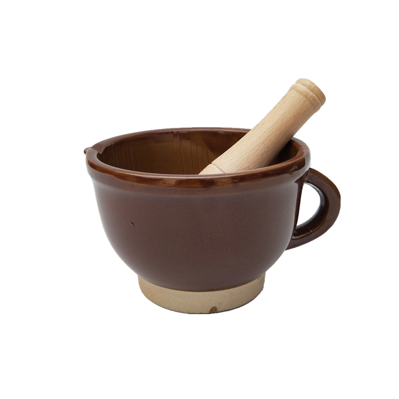 擂钵捣蒜器家用捣辣椒擂皮蛋茶米糊蒜蓉捣碎陶瓷研磨器老式蒜臼子敬平