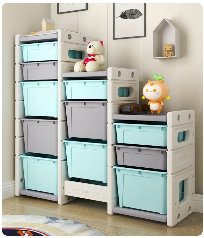 儿童玩具收纳架盒多层宝宝房收纳柜子神器分类整理置物架储物柜箱
