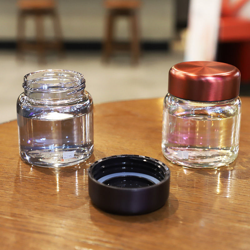 便利100超小迷你男女玻璃杯便携小巧150ml透明水杯可爱学生随手杯