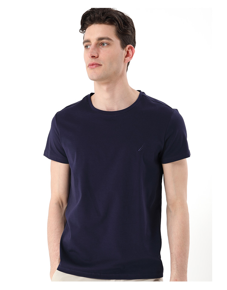 诺帝卡(nautica)男士t恤 诺帝卡nautica underwear男士夏季100支美国