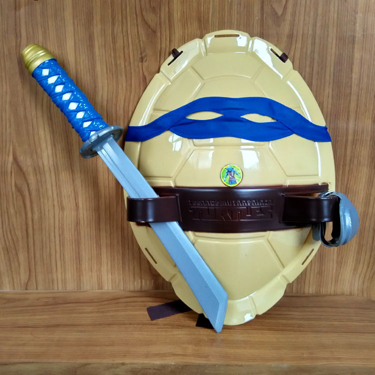 忍者神龟cos装扮武器套装龟壳眼罩面具模型玩具舞会派对道具拉菲尔