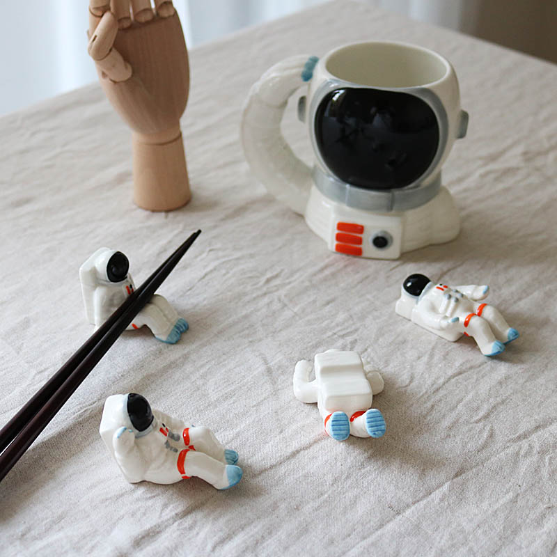 w1962陶瓷创意漫步月球nasa宇航员马克杯/登月宇航员大茶杯 宇航员