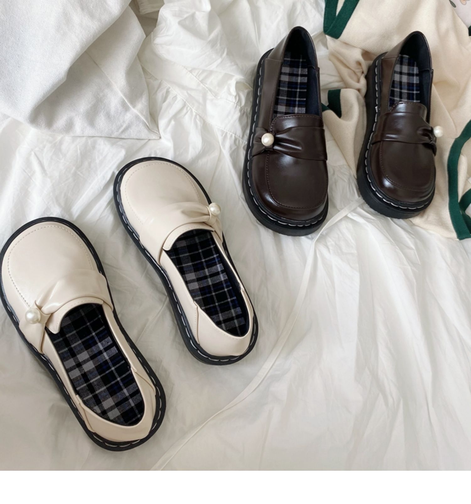 小皮鞋日系女jk可爱学院风厚底百搭圆头复古大头娃娃单鞋春秋鞋子七色