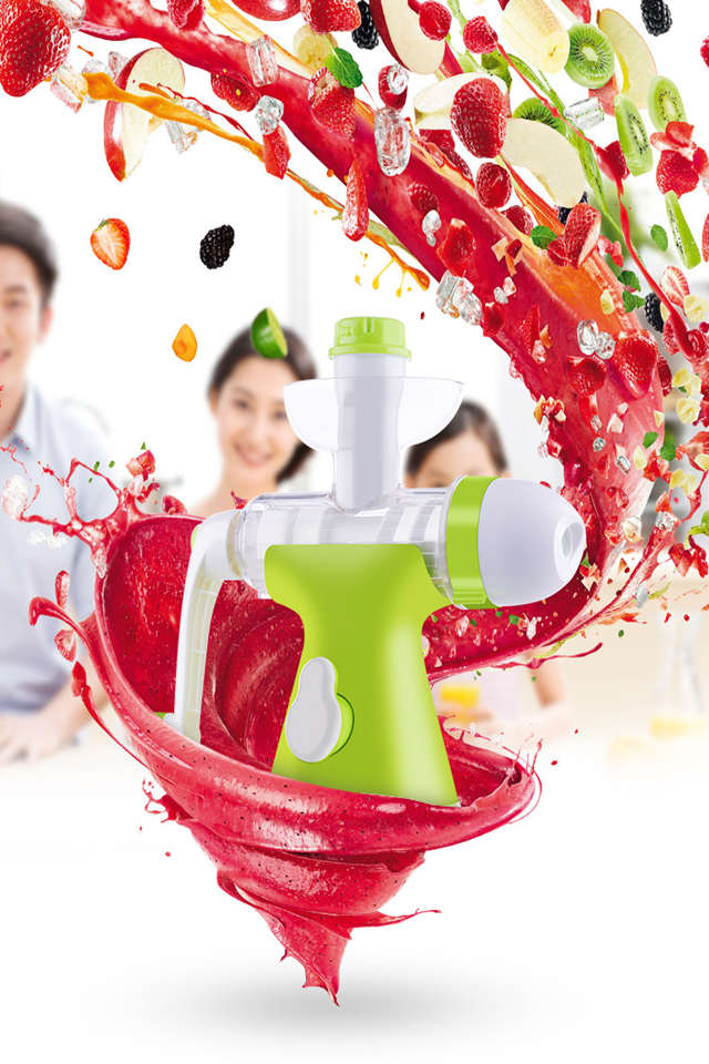 果语榨汁机家用手水果果汁机手摇榨汁机原汁机冰淇淋机家用榨汁机