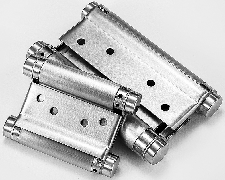 不锈钢弹簧合页内外开自由双开合页双向牛仔闭器万向铰链新3寸自由门