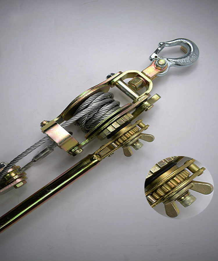 超级新品 定做 长壮 双钩多功能紧线器 钢丝绳拉紧器防滑轮紧线器日式