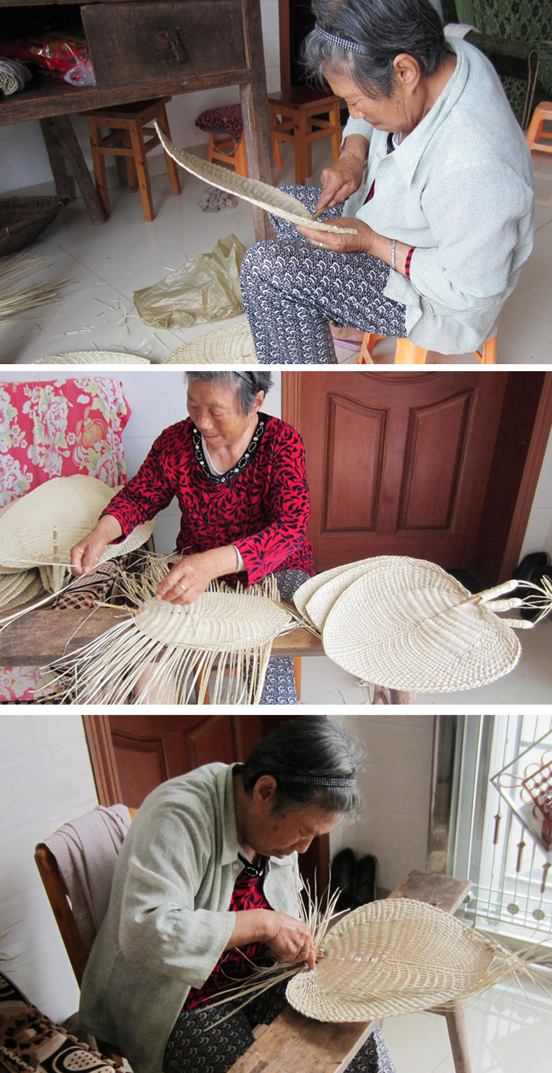 复古老式手工编织扇子大号蒲扇老人闪电客宝宝夏季随身纳凉扇粽叶扇棕