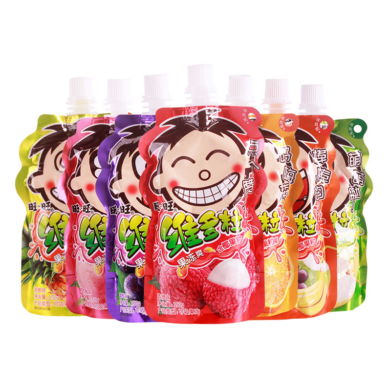 旺旺果冻/布丁 旺旺维多粒果冻爽150g吸吸冻果肉果粒布丁多种口味零食