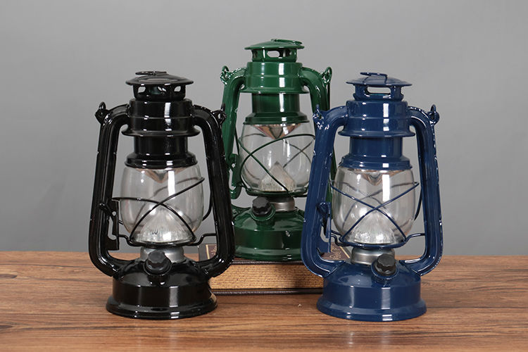 煤油灯老款老式复古手提用油马灯咖啡厅餐厅乡村怀旧创意摆件煤油款