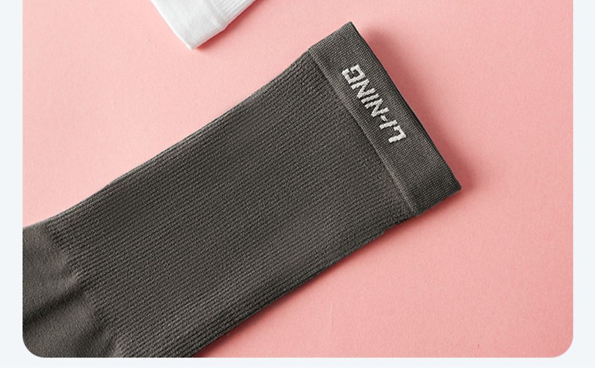 《李宁冰袖冰丝防shai袖套女手臂防紫外线夏季薄款男士骑行开车护袖