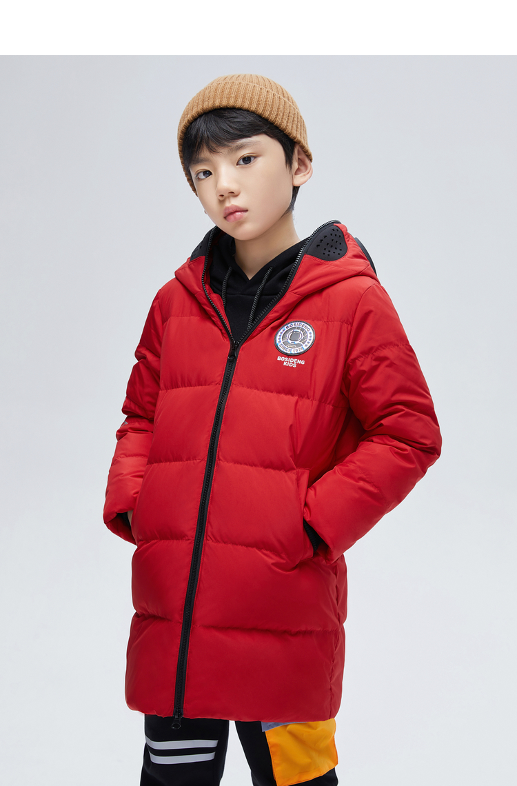 波司登童装2020新款男女童眼镜款连帽羽绒服t00143105