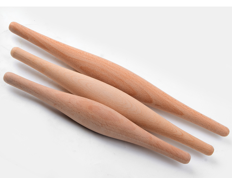 艺呈尖头鱼肚擀面杖加粗家用饺子皮实木压面棍大小号肉夹馍整木擀面棍