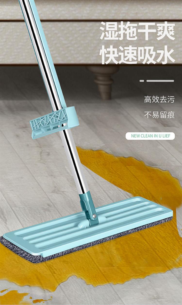 免手洗平板拖把家用懒人一拖干湿网红拖地神器两用墩布地拖布净