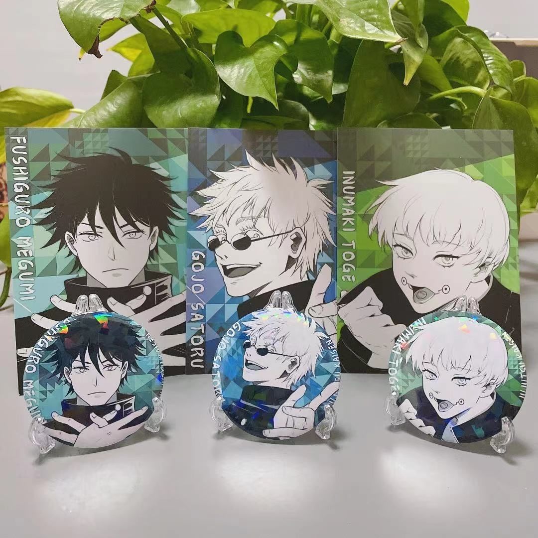 原创咒术回战五条悟狗卷棘伏黑惠七海建人娜娜明吧唧徽章彩底五条悟