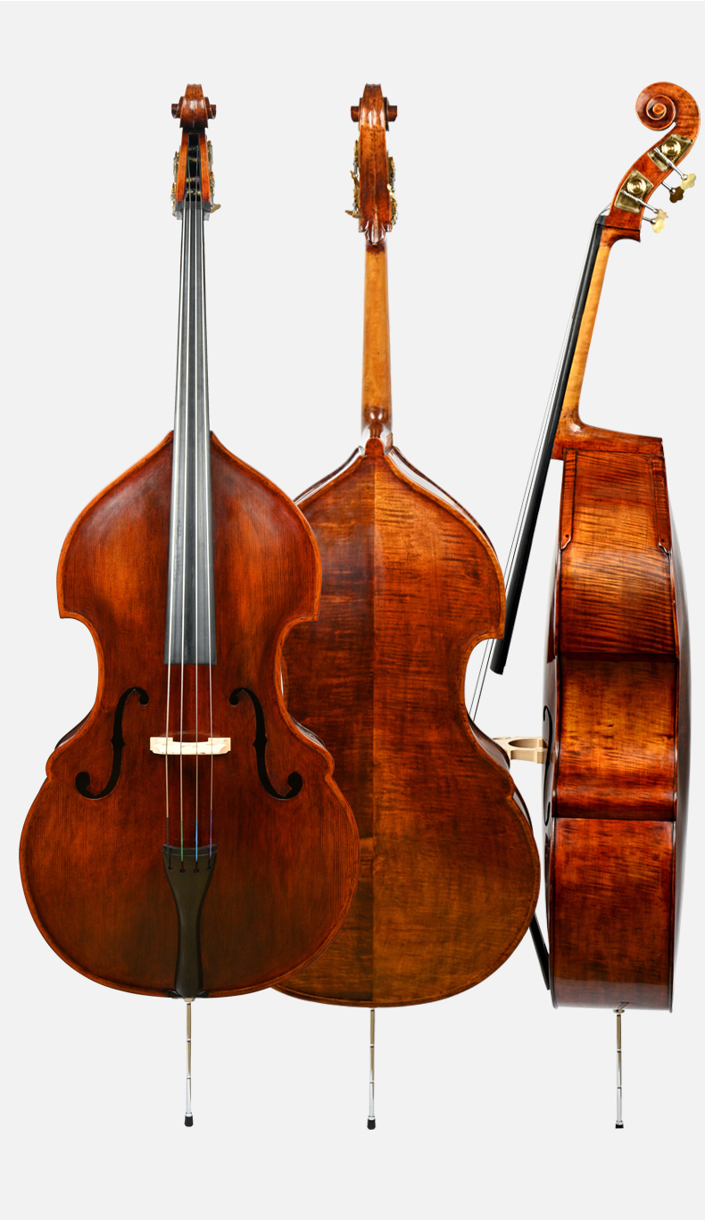 b600 实木欧料手工成人专业演奏级低音提琴 倍大提琴 大贝司