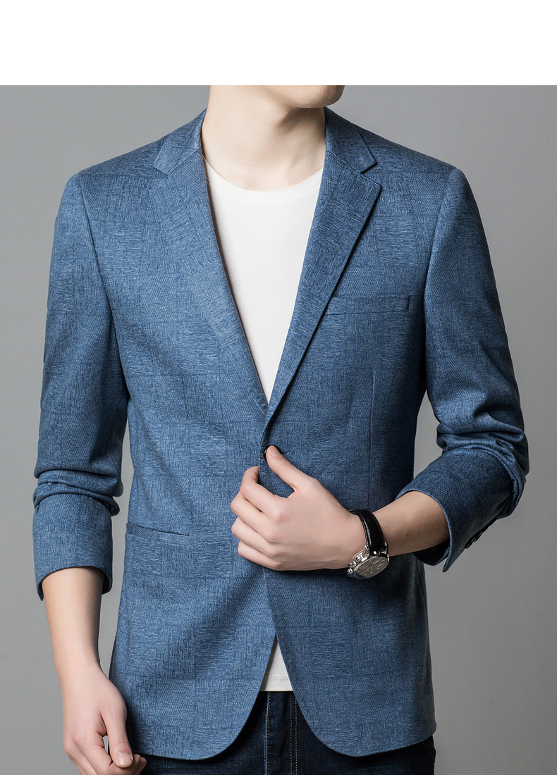 恒源祥休闲西服男 韩版时尚便西平驳领商务西装外套潮流男装上衣