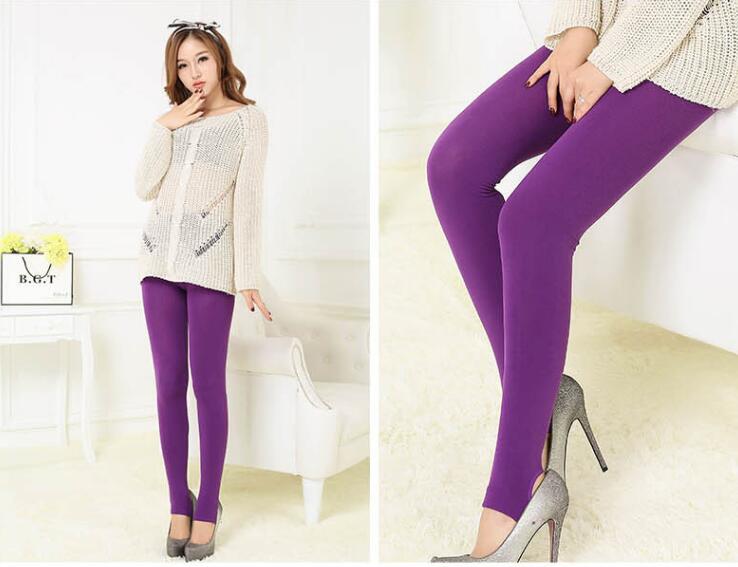 多款可选薄款踩脚打底裤拉绒连体裤春秋季女士时尚抓绒裤加厚拉毛九分