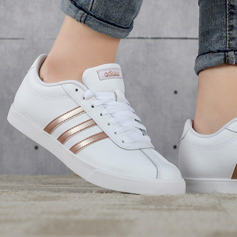 阿迪达斯(adidas)运动休闲鞋Adidas阿迪达斯女鞋正品运动鞋低帮耐磨休闲鞋板鞋FW4168【价格图片品牌报价】-苏宁易购奕晨运动专营店