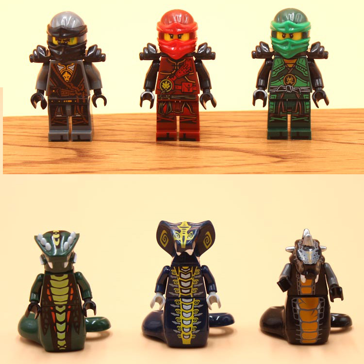 2019新品乐高幻影忍者人仔人偶积木男孩子拼装玩具小人蛇怪大电影
