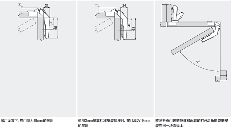 定做奥地利进口百隆blum铰链170度155度135度大角度阻尼缓冲铰170度不