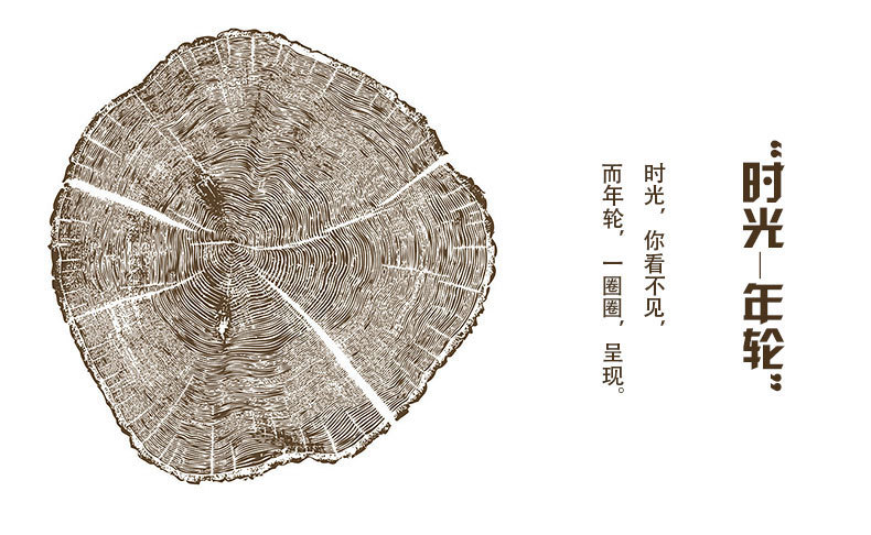 北欧装饰画现代简约客厅沙背景墙挂画树龄年轮装饰壁画定制axl196a60