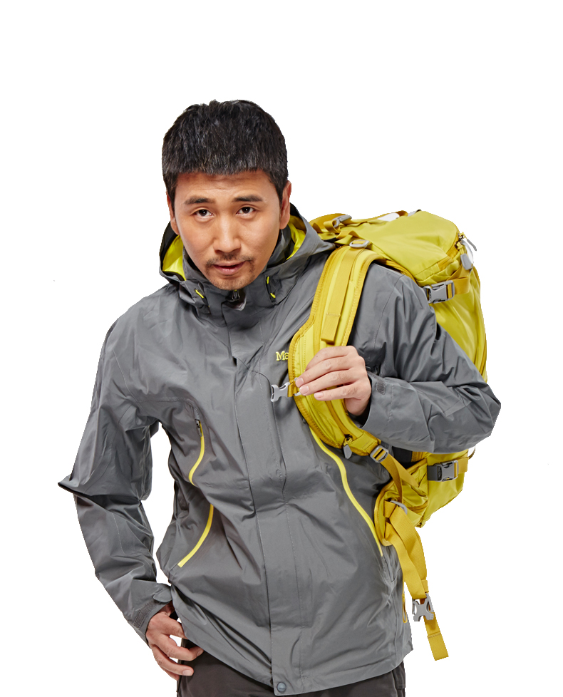 marmot/土拨鼠春秋男款冲锋衣沙宝亮明星同款夹克保暖外套