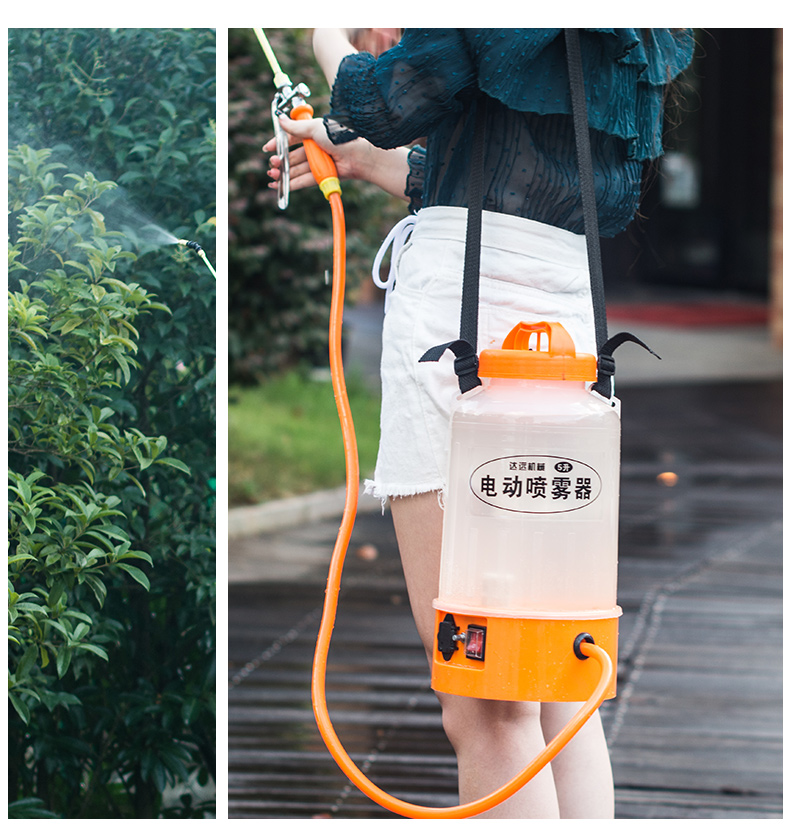 喷壶普通手摇式喷雾器充电式小型喷雾器 浇花防疫84消毒液家用新式