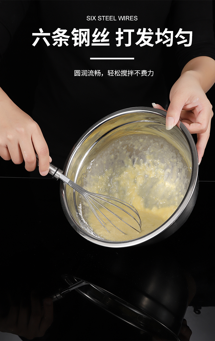 打蛋器搅蛋器打发304不锈钢手动打蛋器家用烘焙手持式打鸡蛋搅拌器