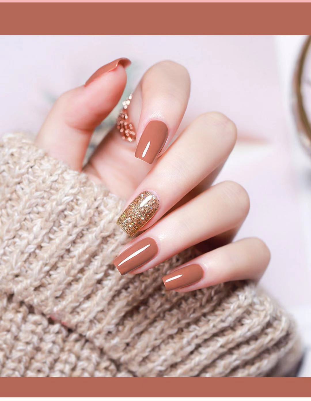 奶茶色sweetcolor无味裸色系指甲油女持久不可剥透明免烤快干防水学生