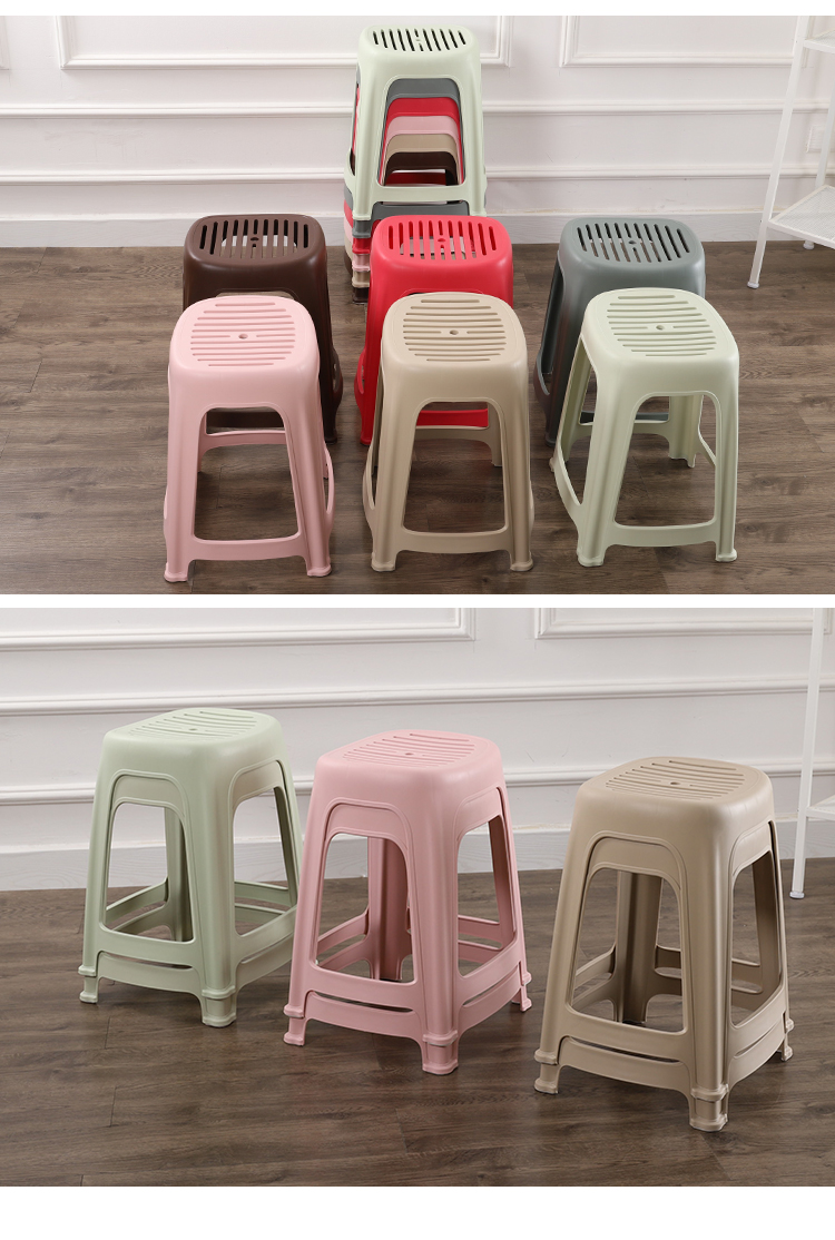 塑料凳子家用加厚塑料凳高凳板凳朔料登子吃饭用客厅熟胶椅子胶凳