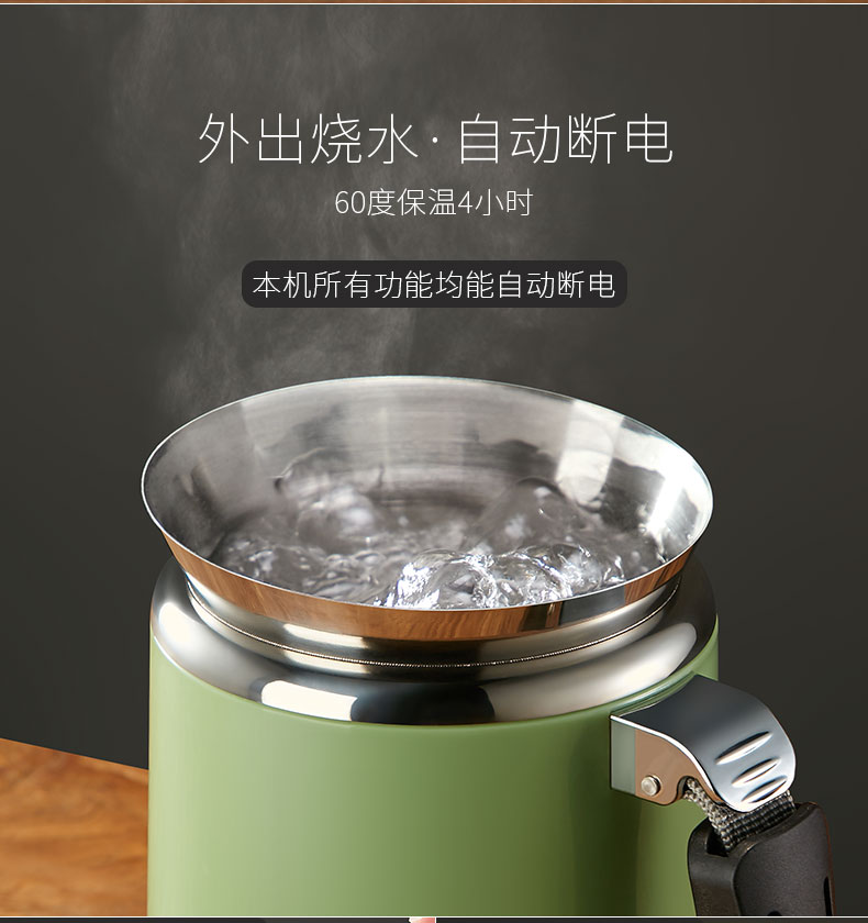 双狐旅行烧水壶多功能电热迷你旅游用宿舍学生小型便携式热水壶杯