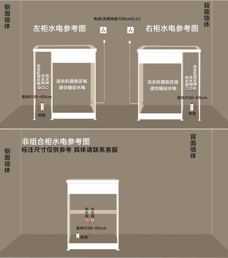 不锈钢洗衣池组合小户型洗衣柜带搓板阳台洗衣机一体柜伴侣洗衣台闪电