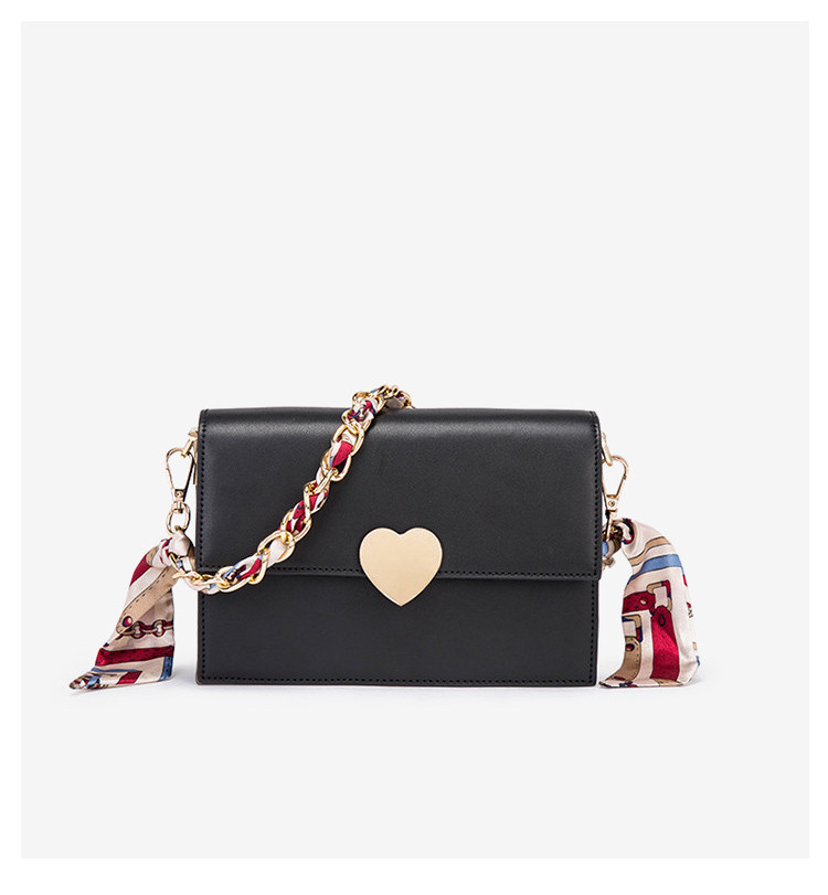 马克华菲牛皮2021爱心扣链条包规格20713