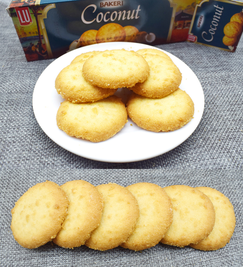 露怡 巴基斯坦进口露怡(lu) 椰子味曲奇饼干 84g休闲茶点零食代餐饼干