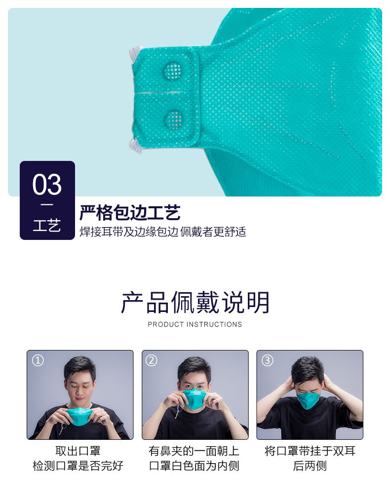 云南白药(yunnan baiyao)日常防护 云南白药泰邦[医]用防护口罩 n95