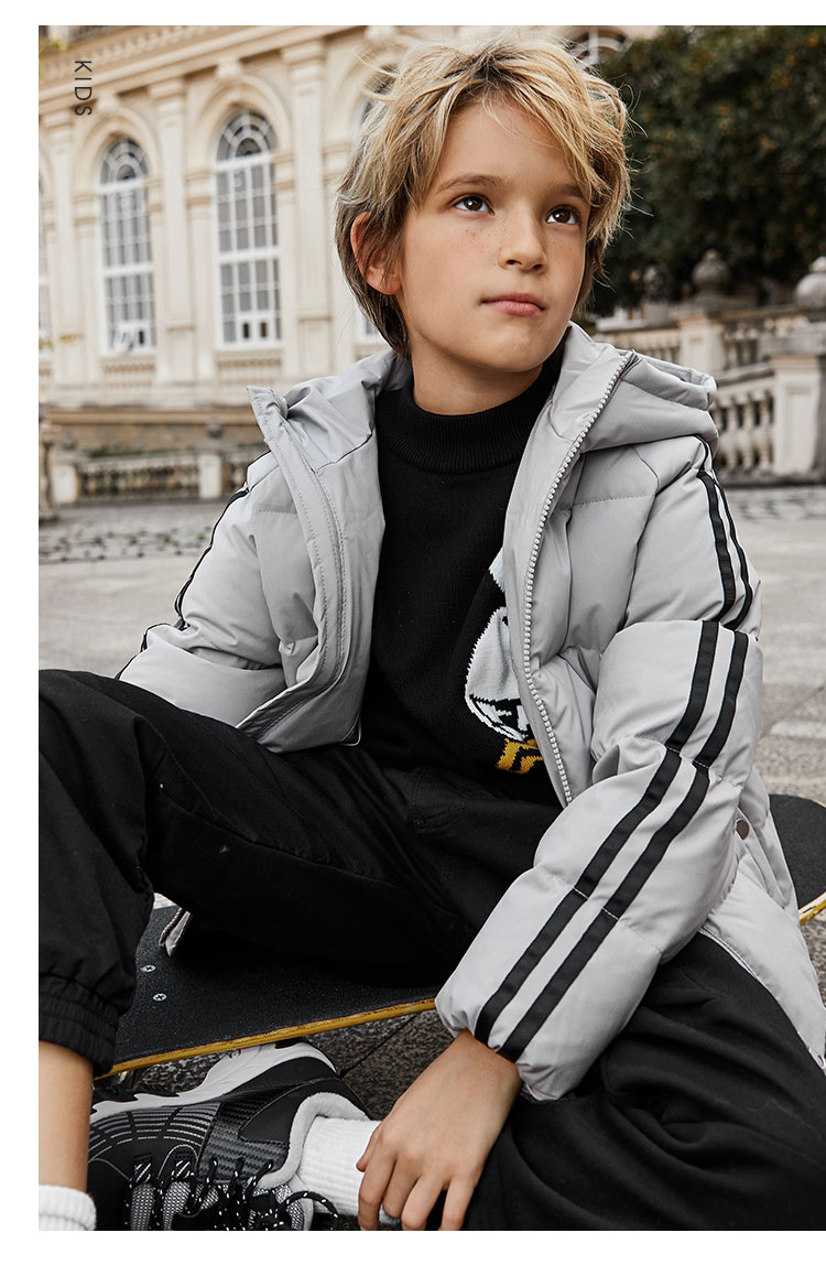 森马(semir)男士羽绒服 semir森马童装羽绒服男童女童青少年冬季连帽