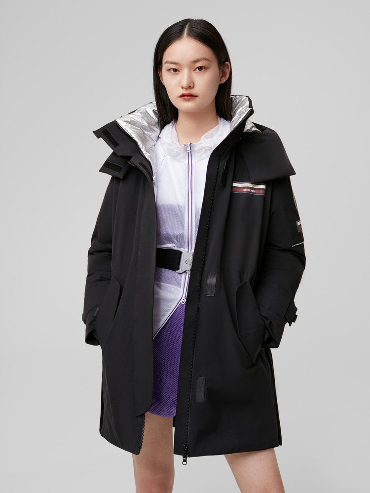 波司登2020女士中长款工装风保暖防寒羽绒服b00143226