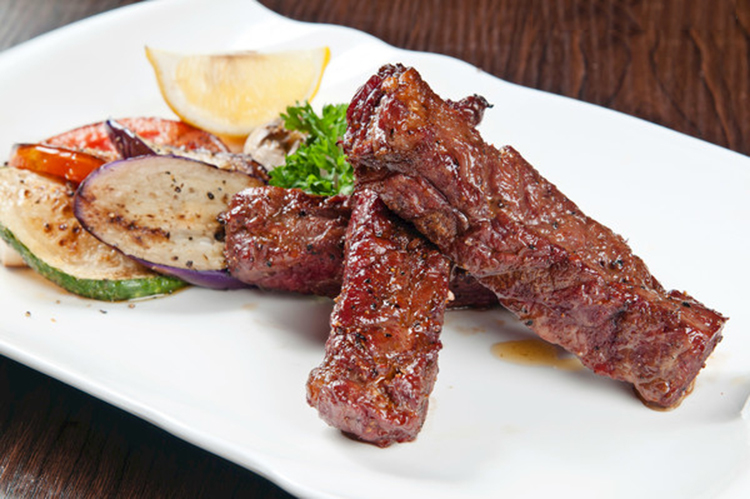 澳洲和牛牛肋条500g牛腹肉mb56牛腩条韩国烤肉供应商中落牛肉