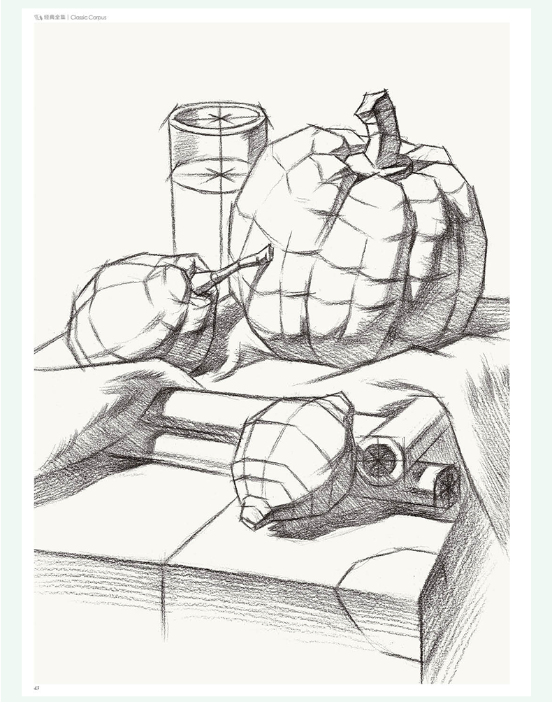 惠典正版大开本结构素描静物临摹书籍单体组合绘画大关系透视美术基础