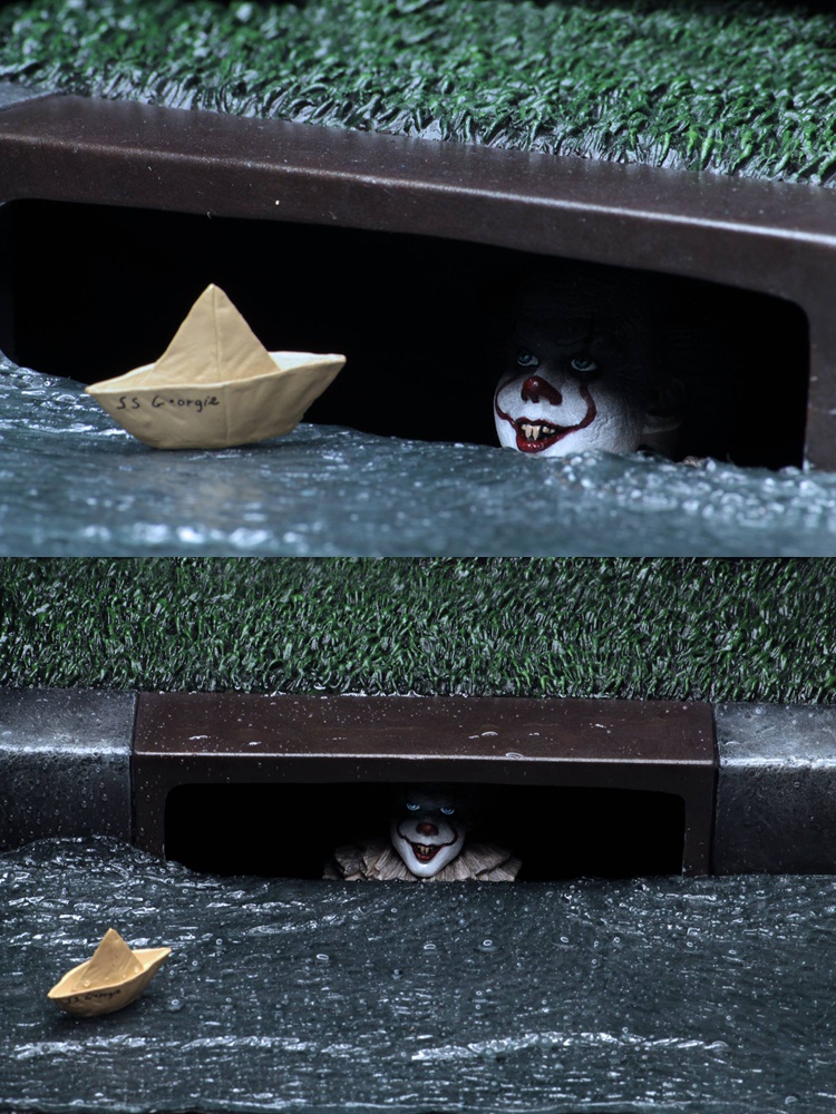 neca 45458 小丑回魂 it 场景 配件包 下水道场景 手办【价格 图片