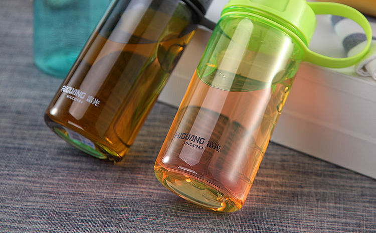 600ml灰色富光太空杯塑料水杯大容量男女成人学生夏季户外便携防摔