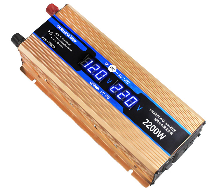 卡米逆变器电瓶直流电12v24v伏48vv48v60v转换升压器220v变交流电usb