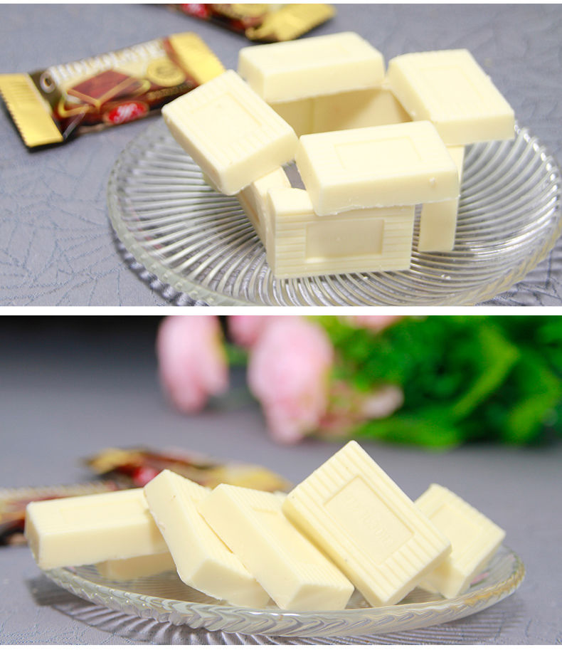 牛奶白巧克力散装250500g休闲零食糖果