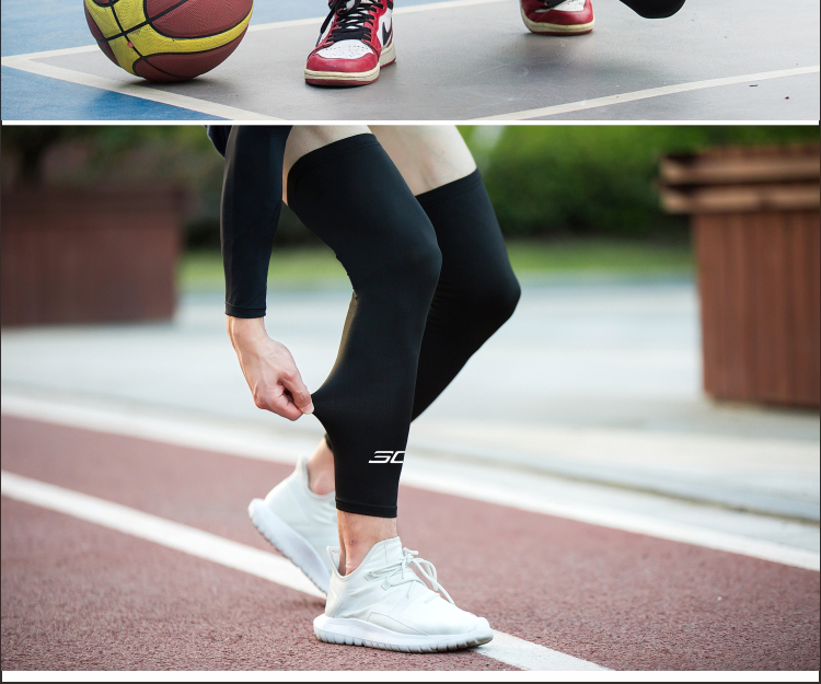 篮球运动护具护膝裤护腿男女儿童科比库里欧文詹姆斯袜套跑步防晒y0