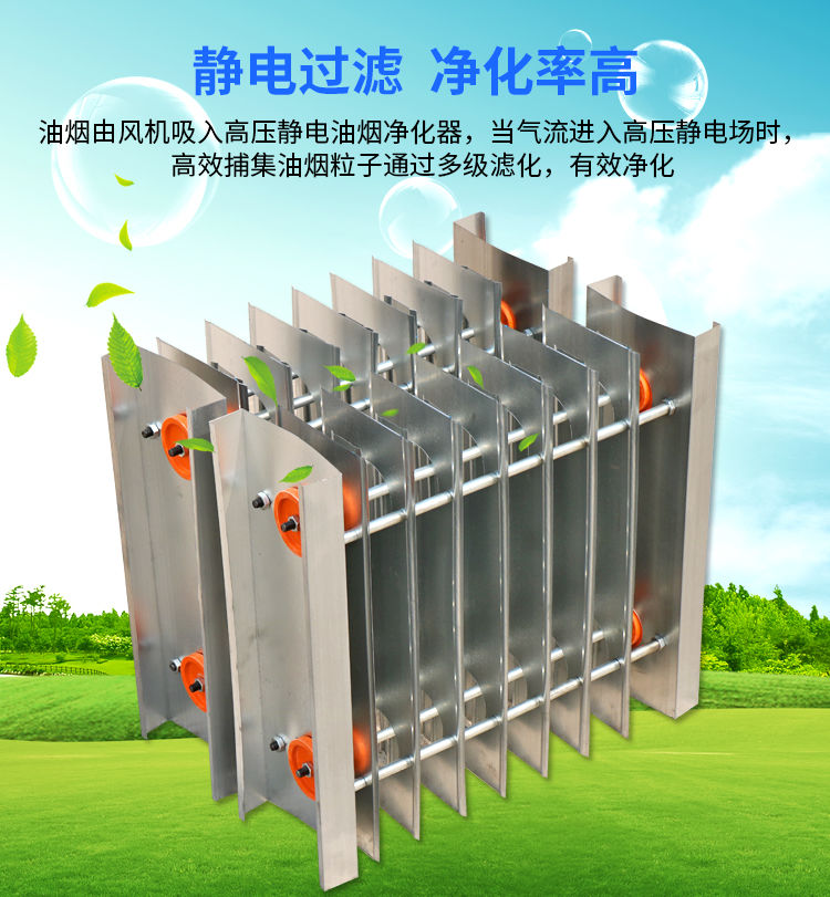 小吃车用带排风扇款油烟净化器商用环保油烟净化设备厨房饭店餐馆烧烤
